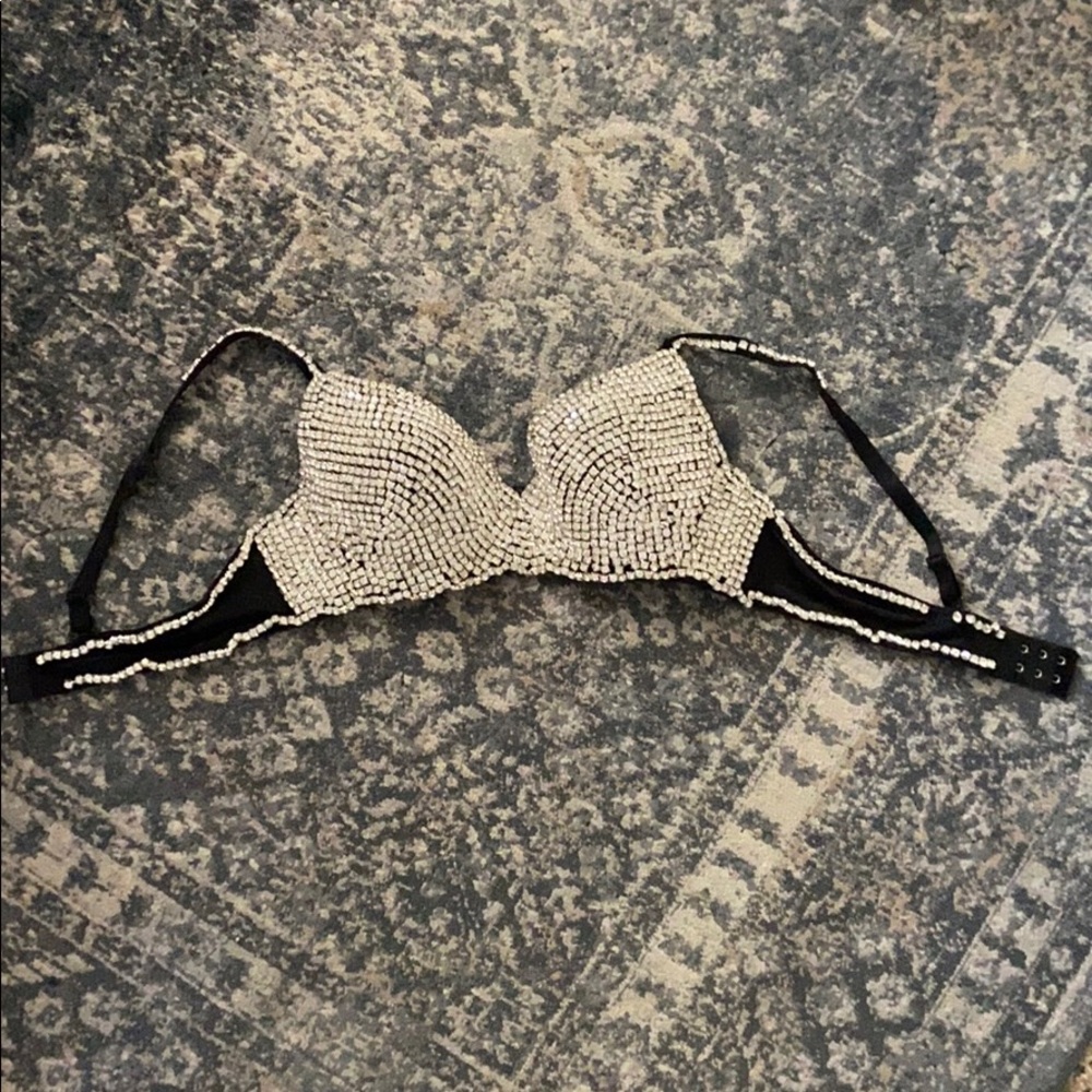 Rhinestone Bra (L/XL